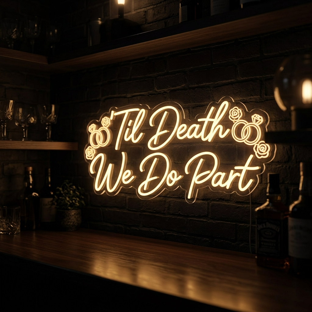 Til Death We Do Part Neon Sign For Weddings