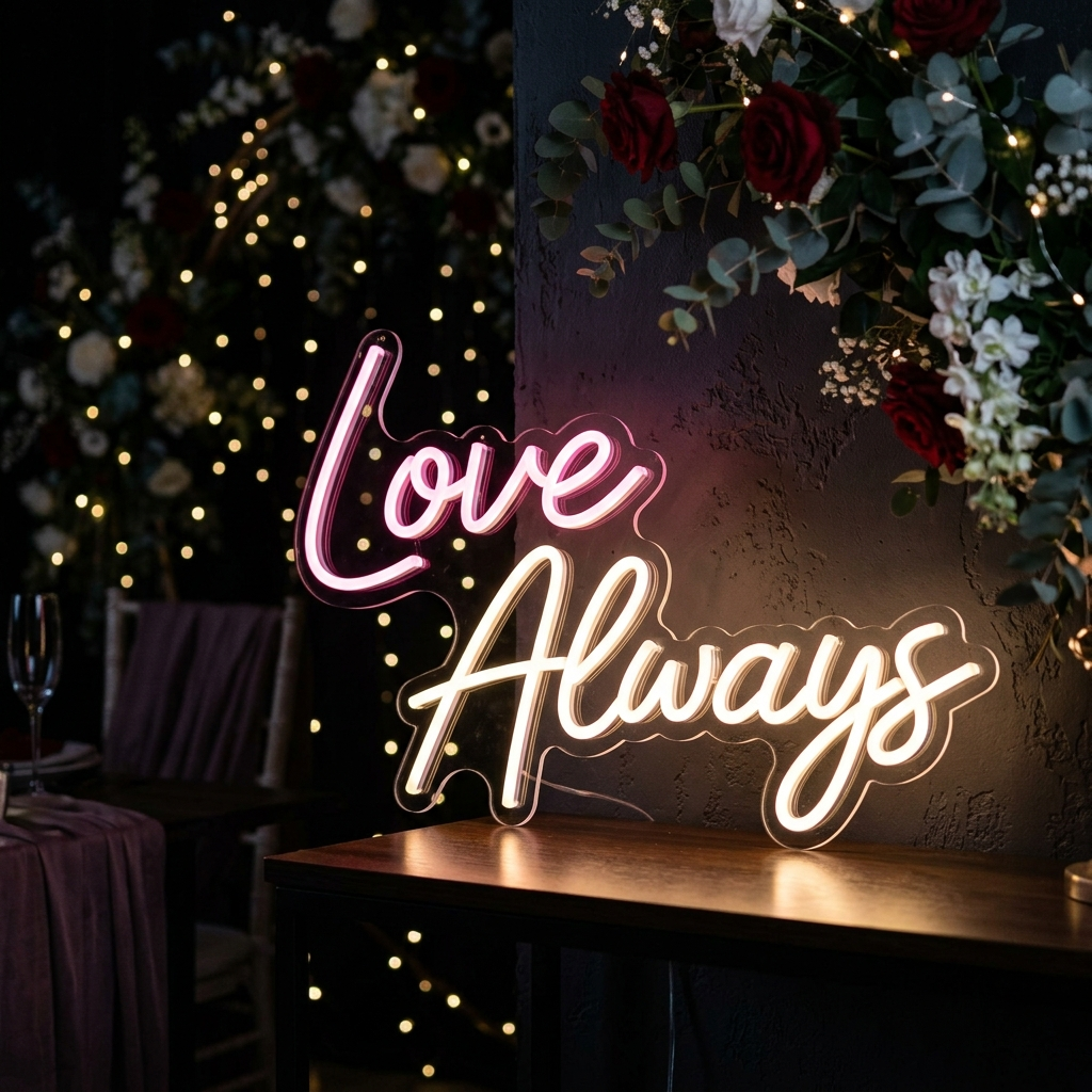 Love Always Neon Sign For Weddings