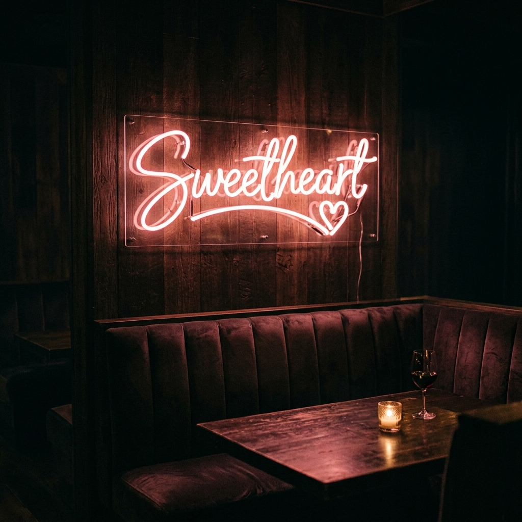 Sweetheart Neon Sign For Weddings And Parties