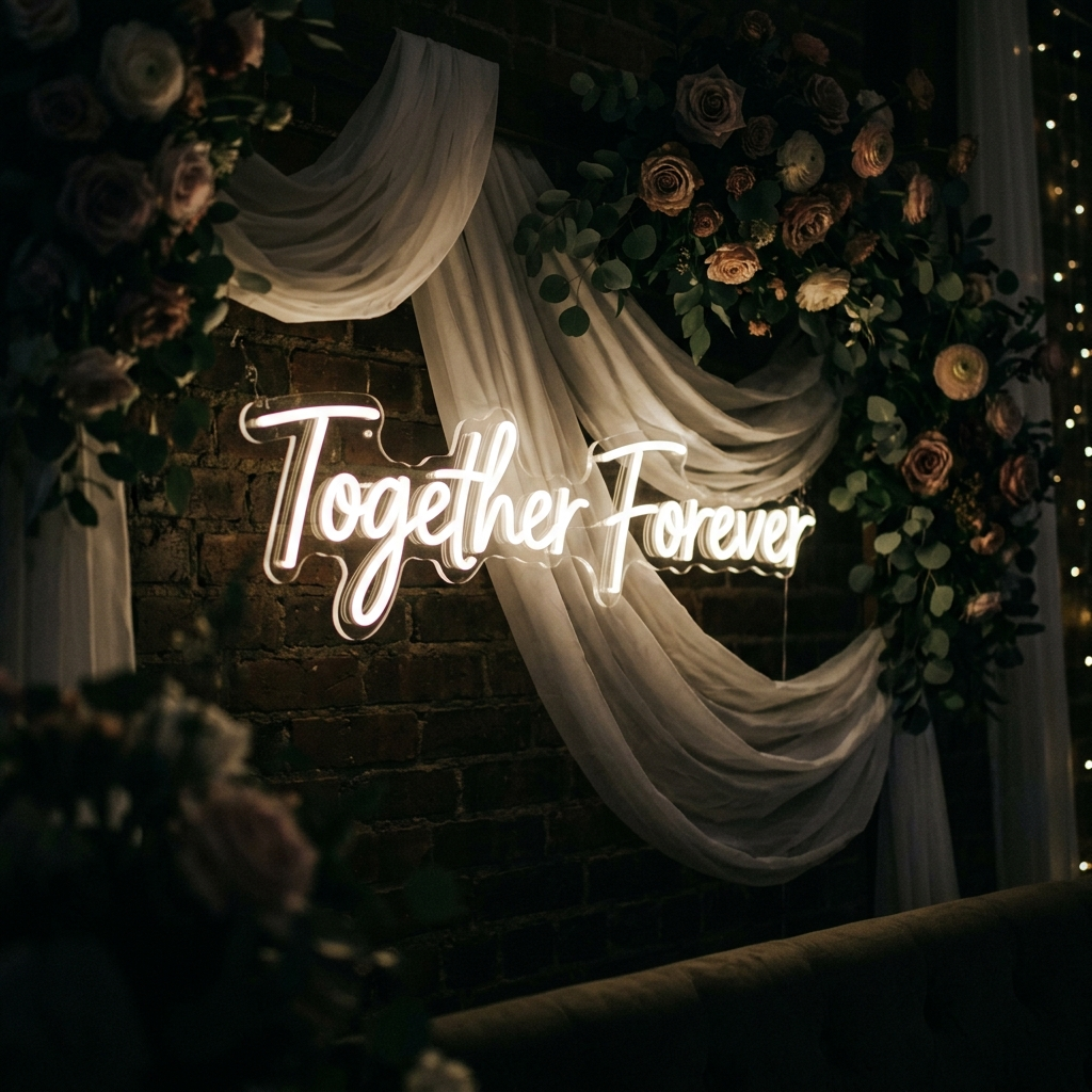 Together Forever Neon Sign For Wedding Celebrations