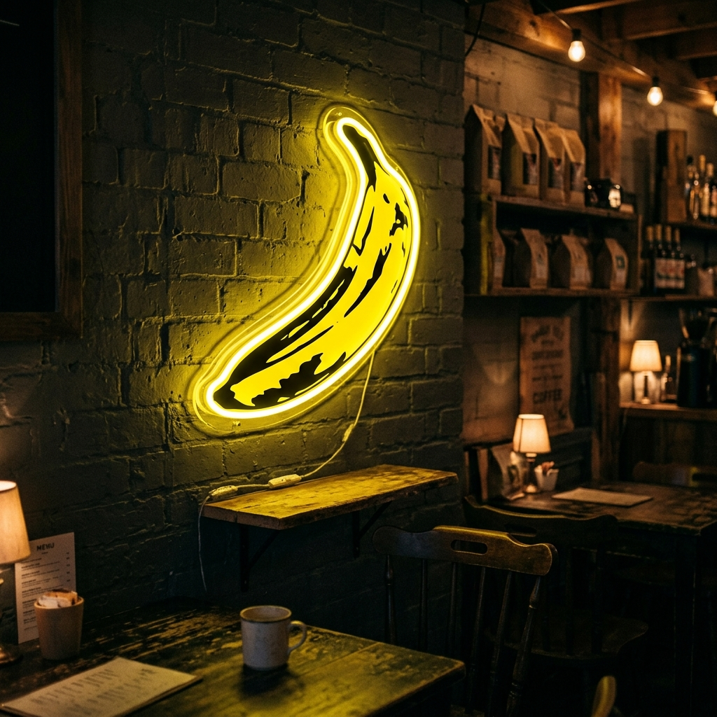 Pop Art Banana Neon Sign