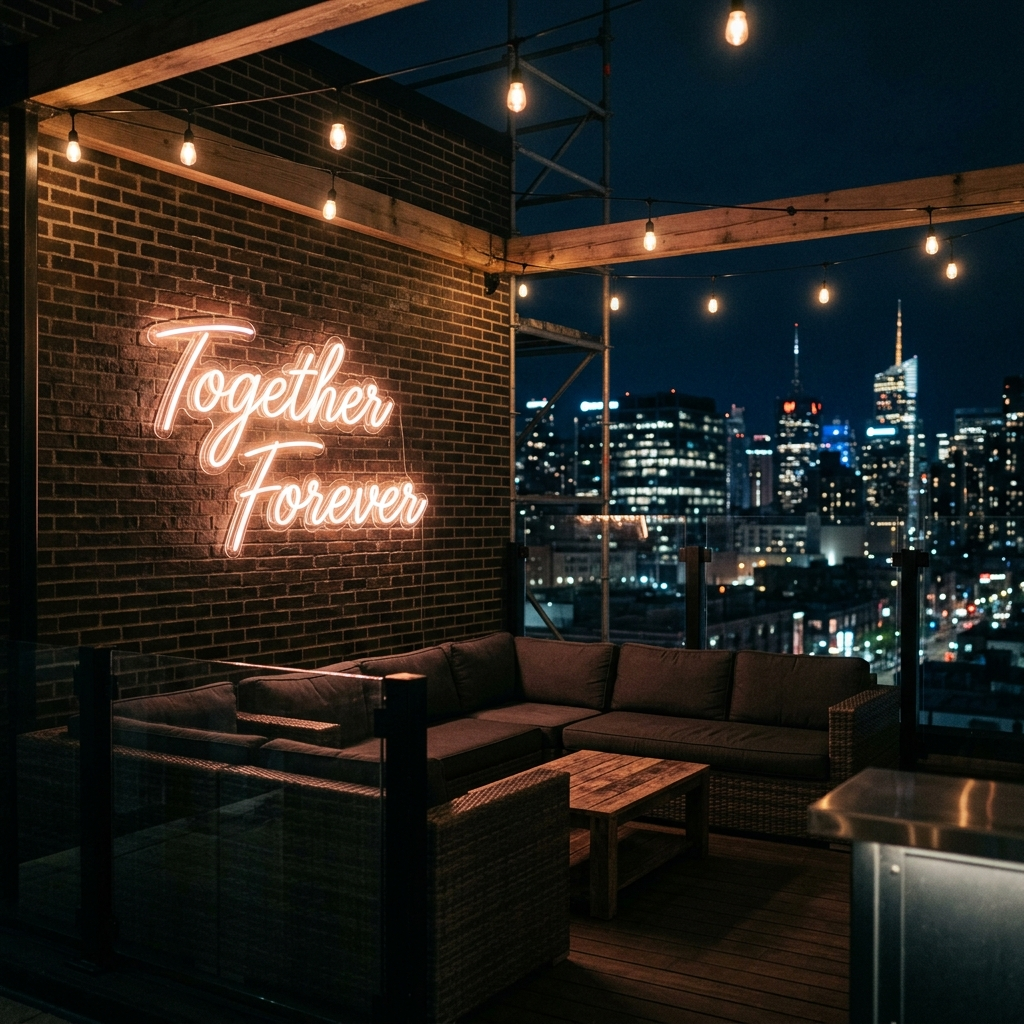 Custom Together Forever Neon Sign For Wedding Decor