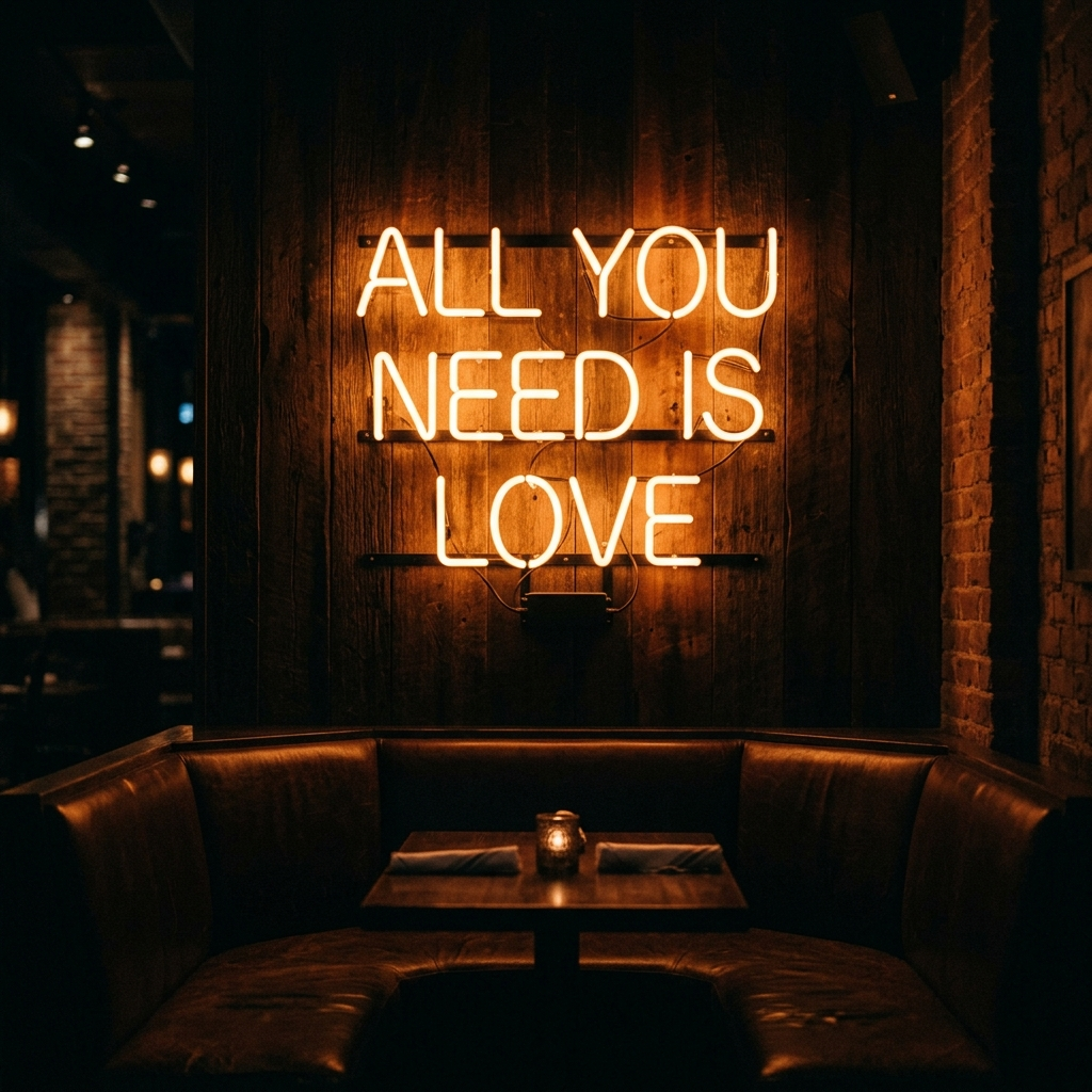 All You Need Is Love Neon Sign For Weddings