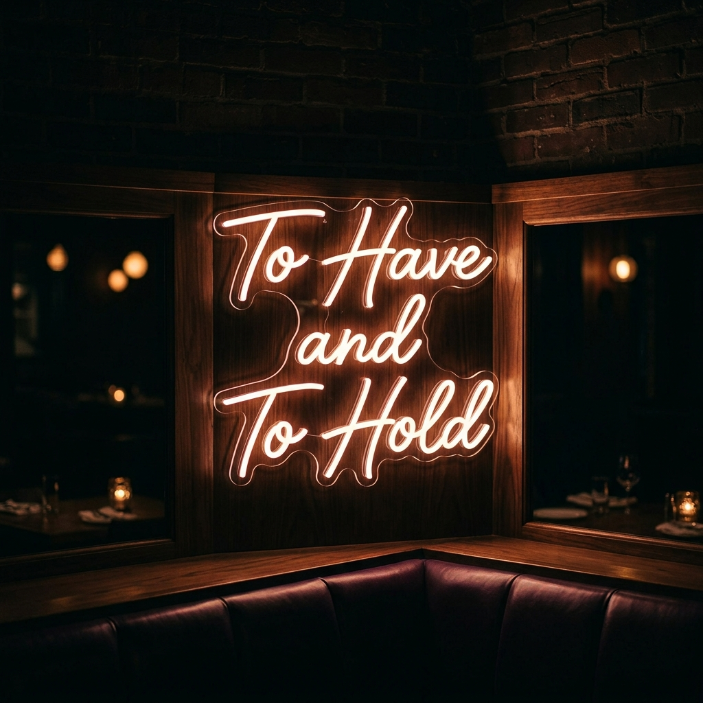 Custom To Have And To Hold Neon Sign For Wedding Backdrop