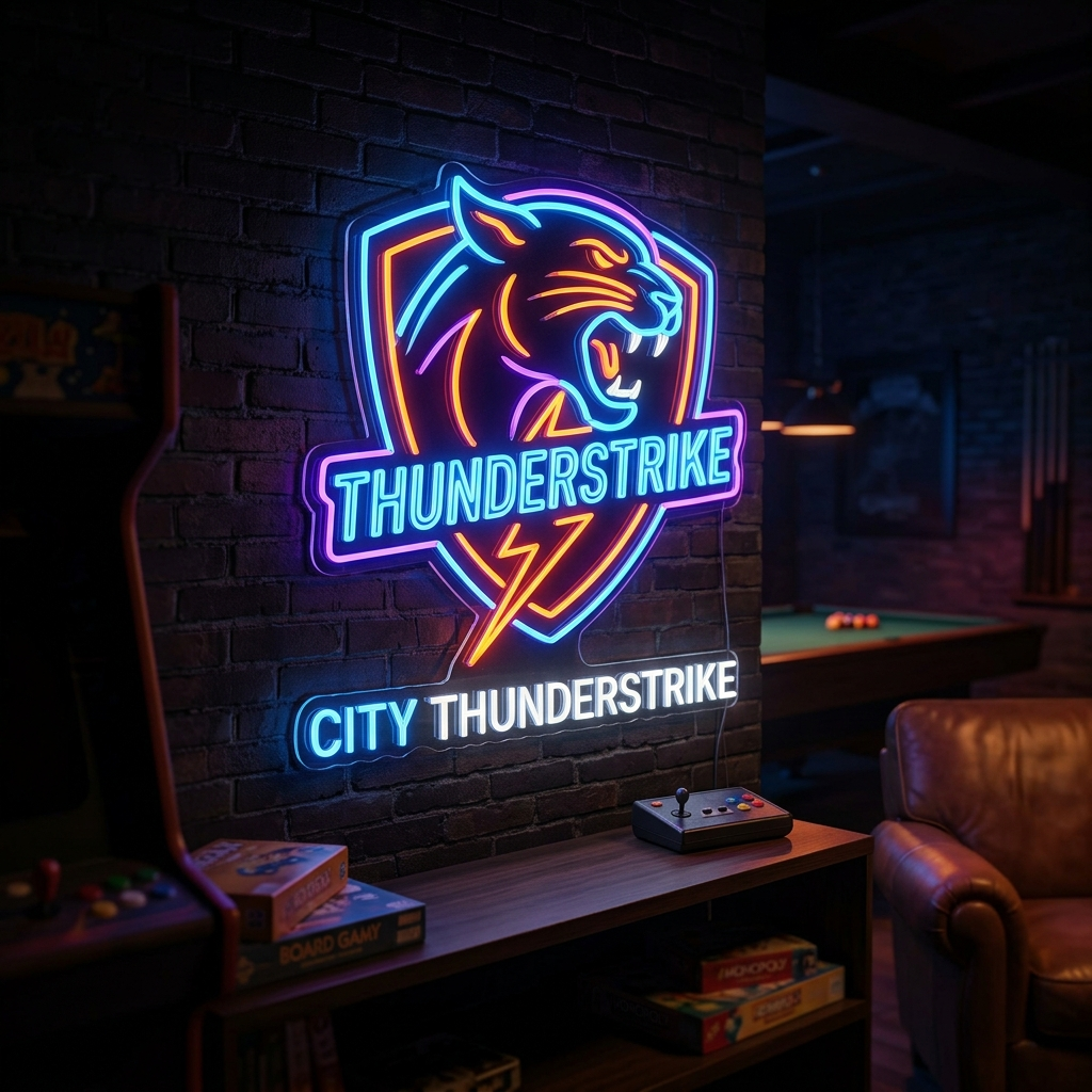 Custom Sports Team Logo Neon Sign
