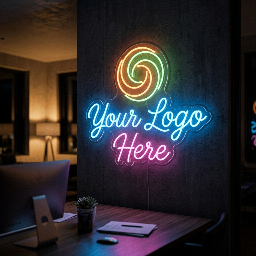 Custom Your Logo Here Neon Sign