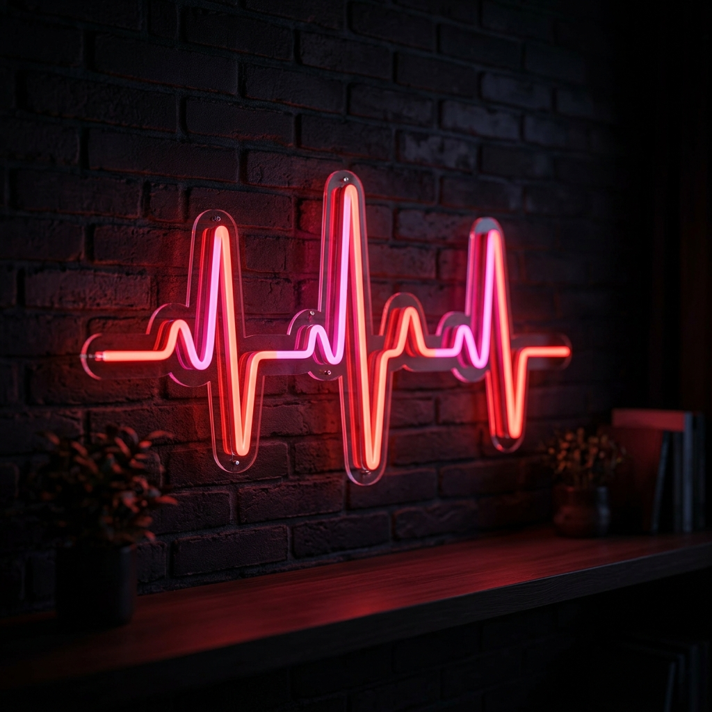 Heartbeat Custom Neon Sign
