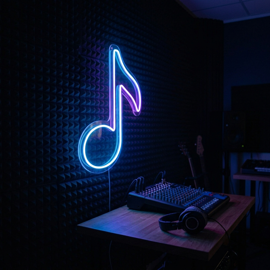 Music Note Custom Neon Sign