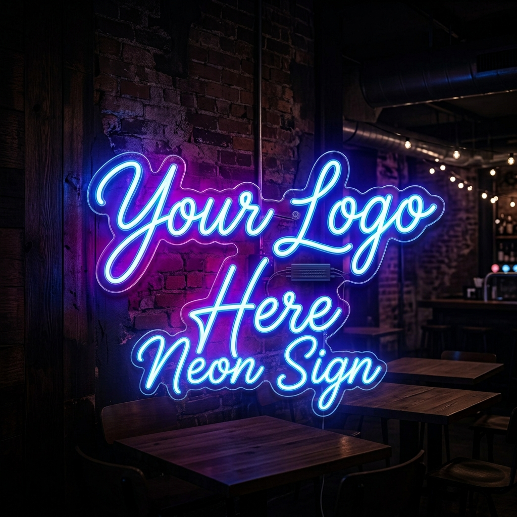 Customizable Your Logo Here Neon Sign