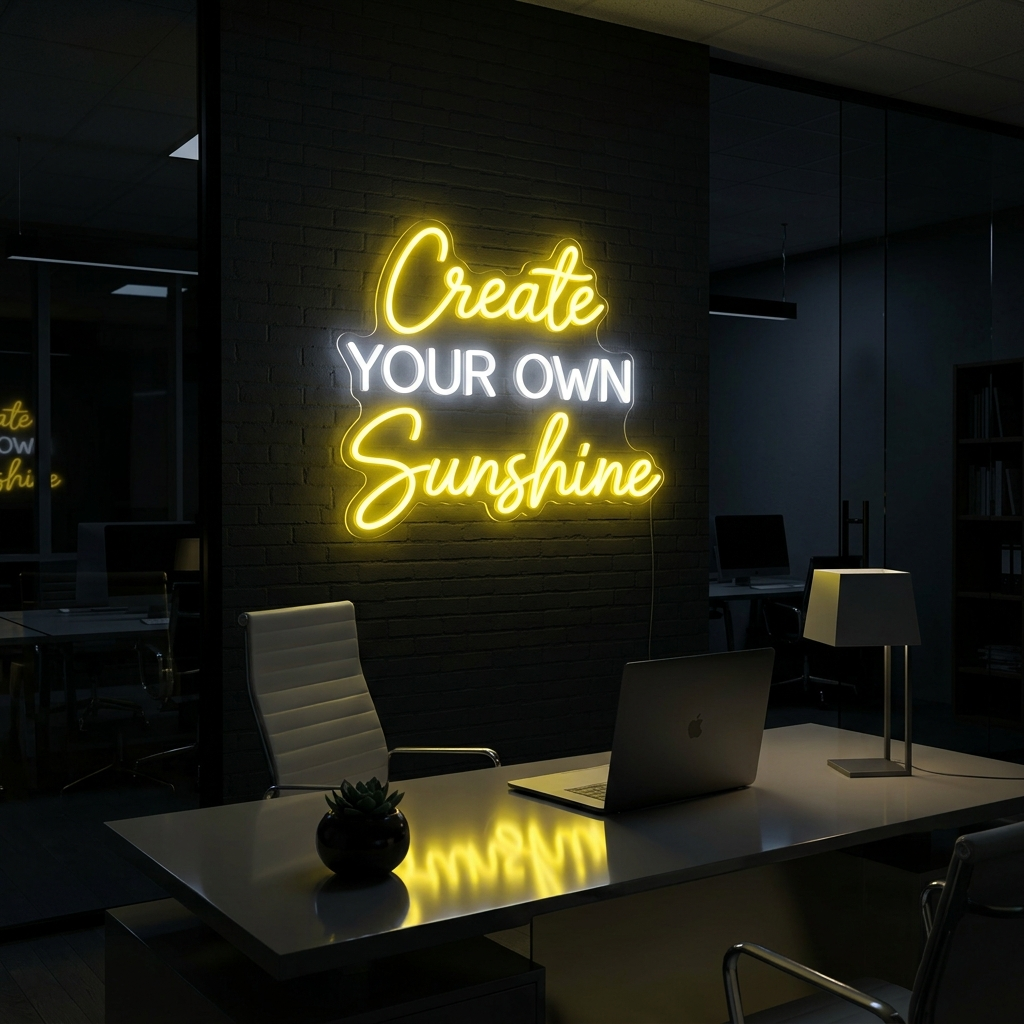 Custom Neon Create Your Own Sunshine Handwriting Sign