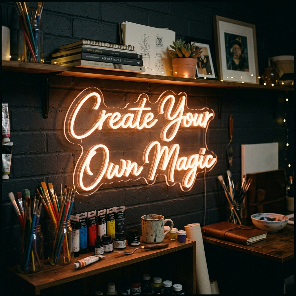 Create Your Own Magic Custom Neon Sign In Cursive