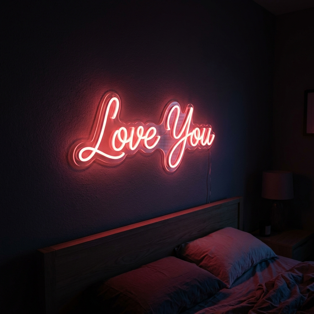Love You Neon Sign For Romantic Decor