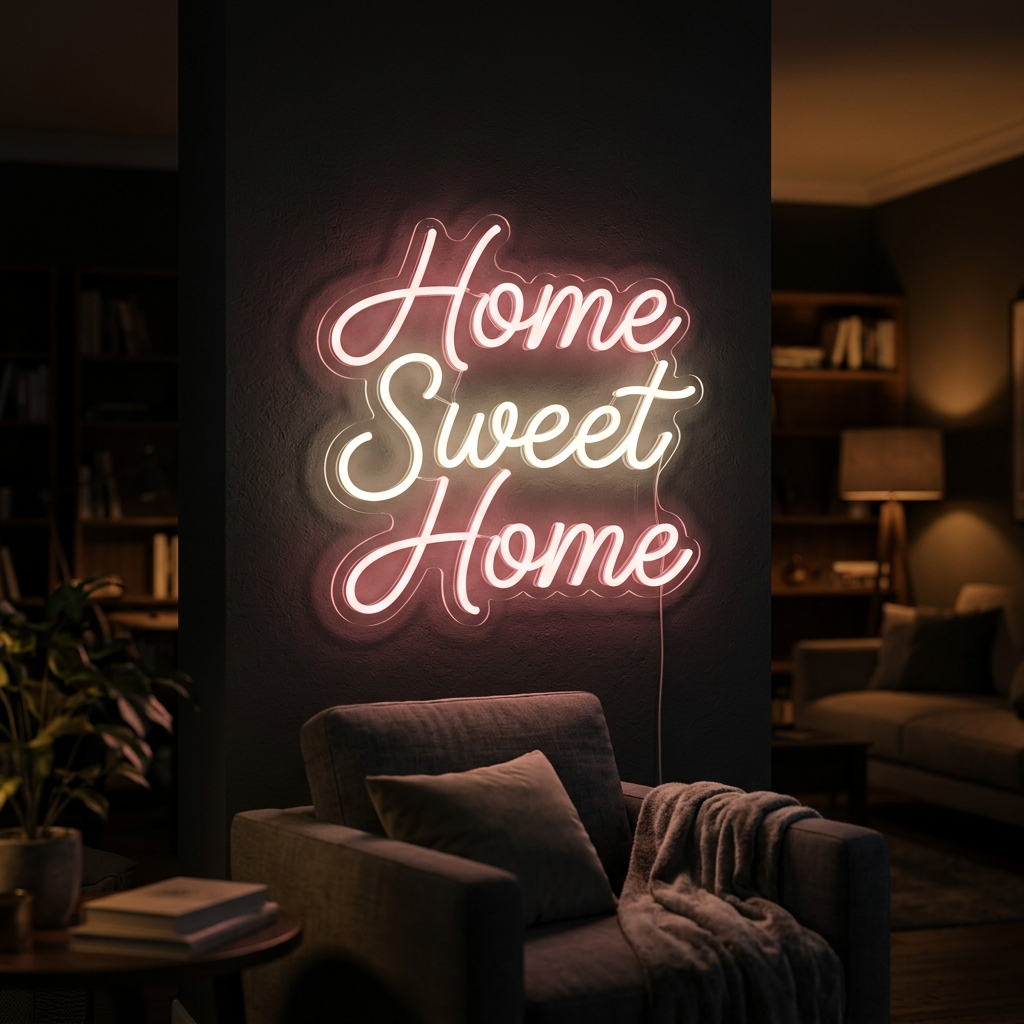 Home Sweet Home Custom Neon Sign For Cozy Decor