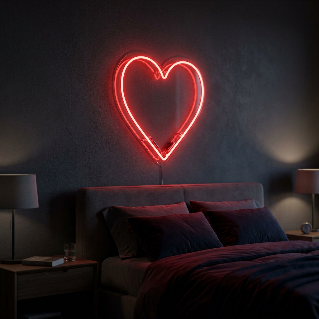 Heart Neon Sign For Romantic Decor