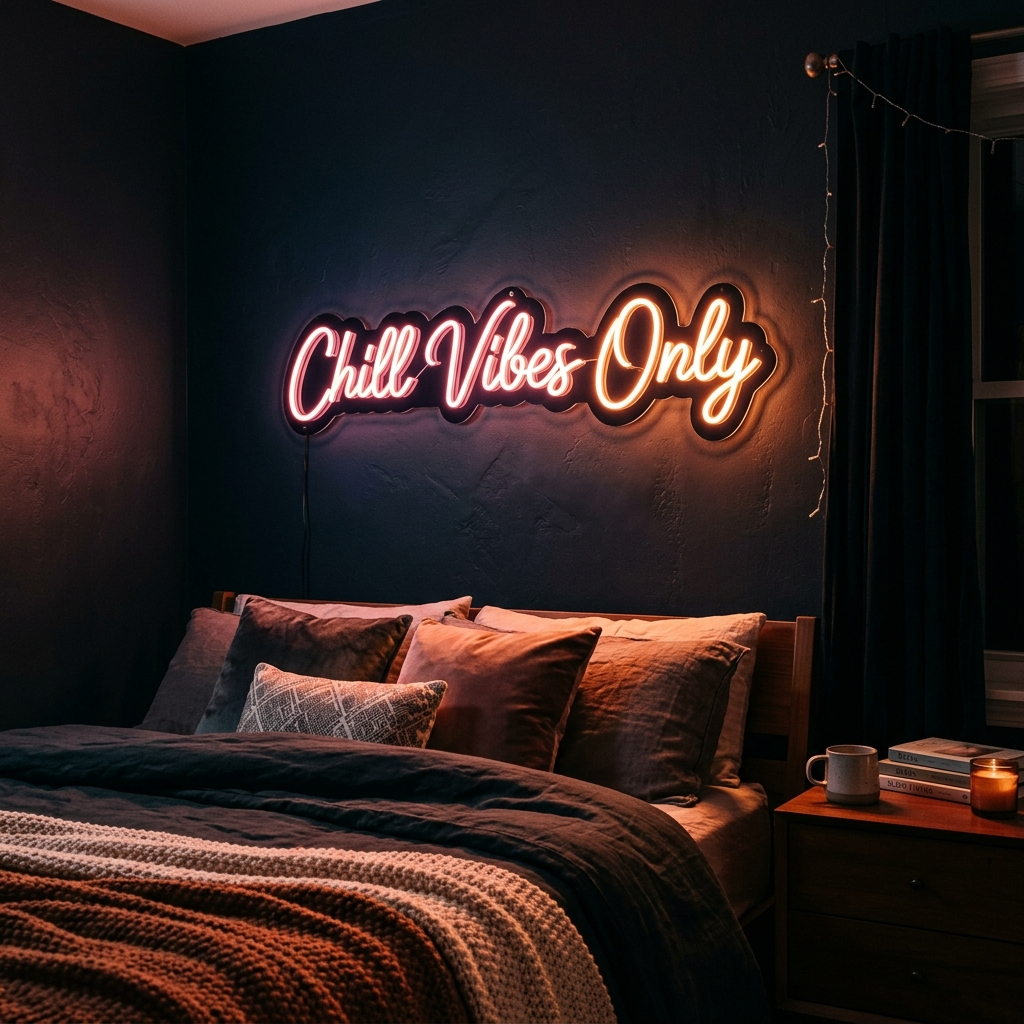 Chill Vibes Only Custom Neon Sign
