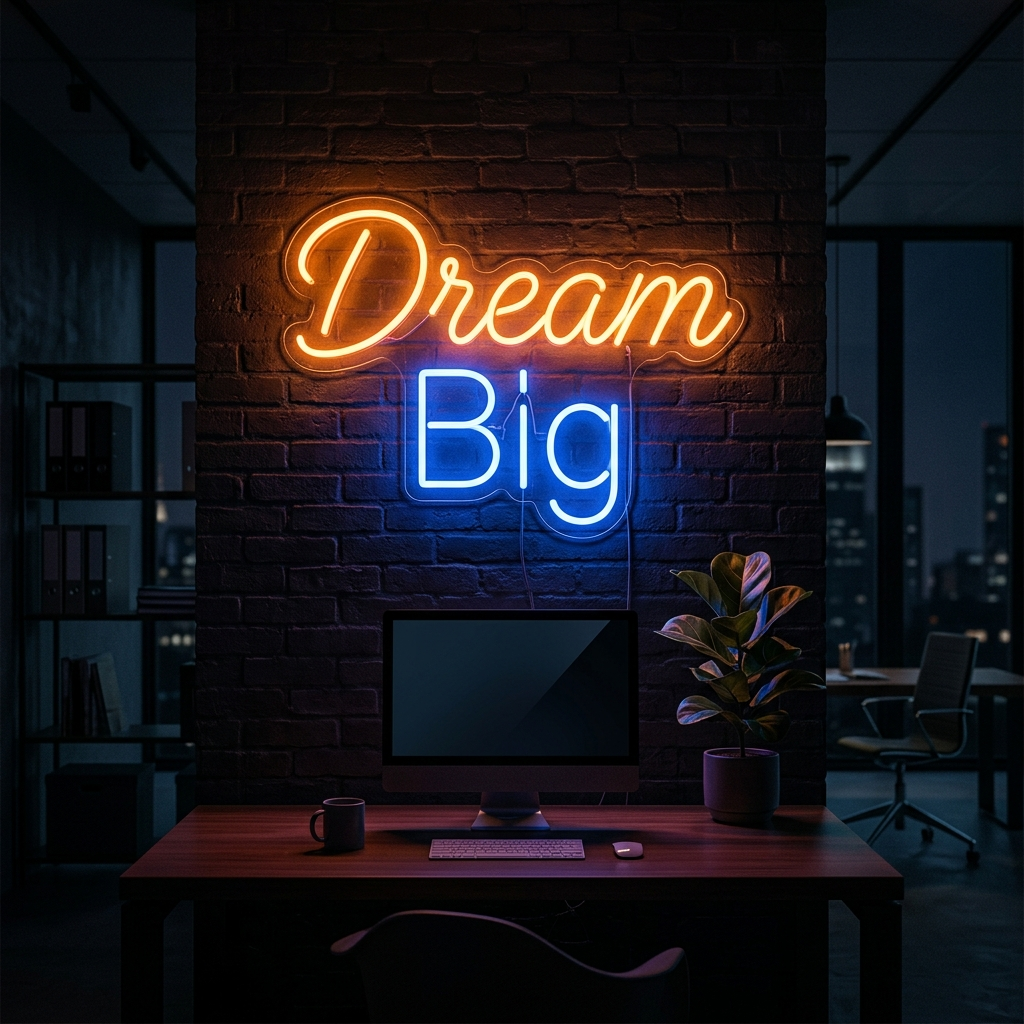 Dream Big Custom Neon Sign