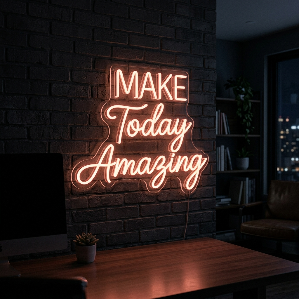 Make Today Amazing Custom Neon Sign