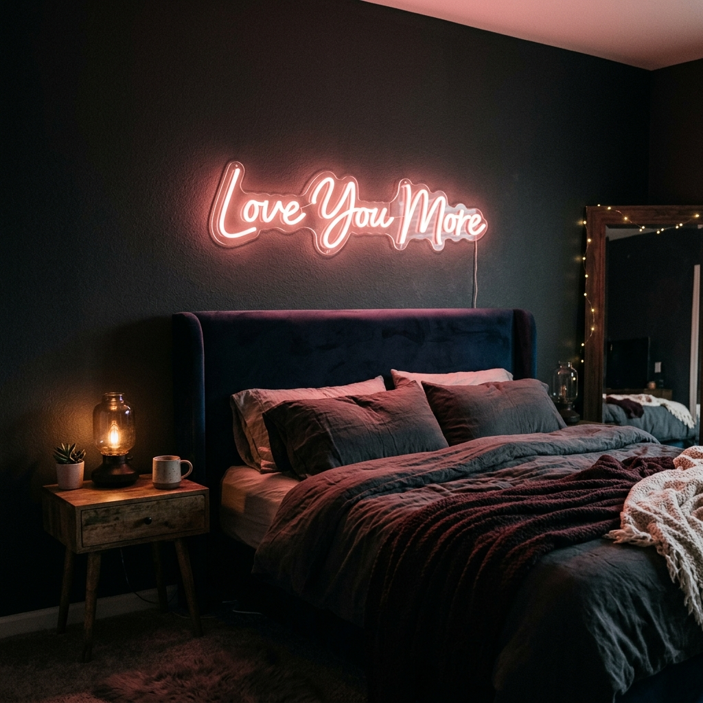 Love You More Custom Neon Sign