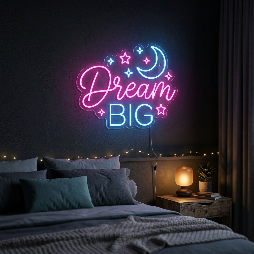 Dream Big Custom Neon Sign For Home Decor