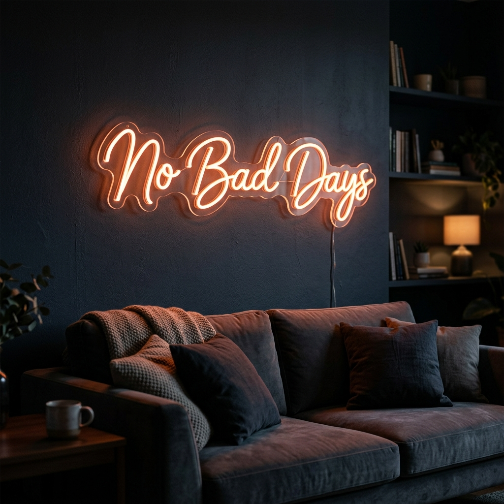 No Bad Days Neon Sign For Man Cave