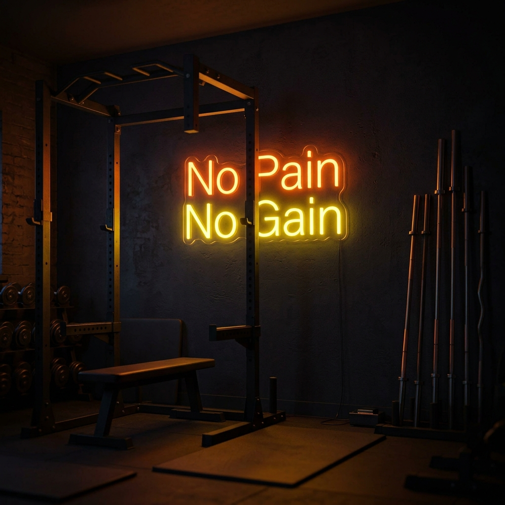 No Pain No Gain Neon Sign For Home Gym