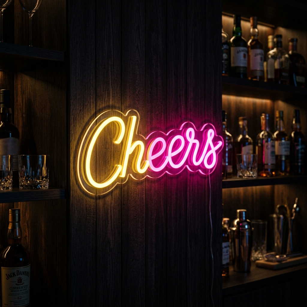 Cheers Neon Sign For Home Bar