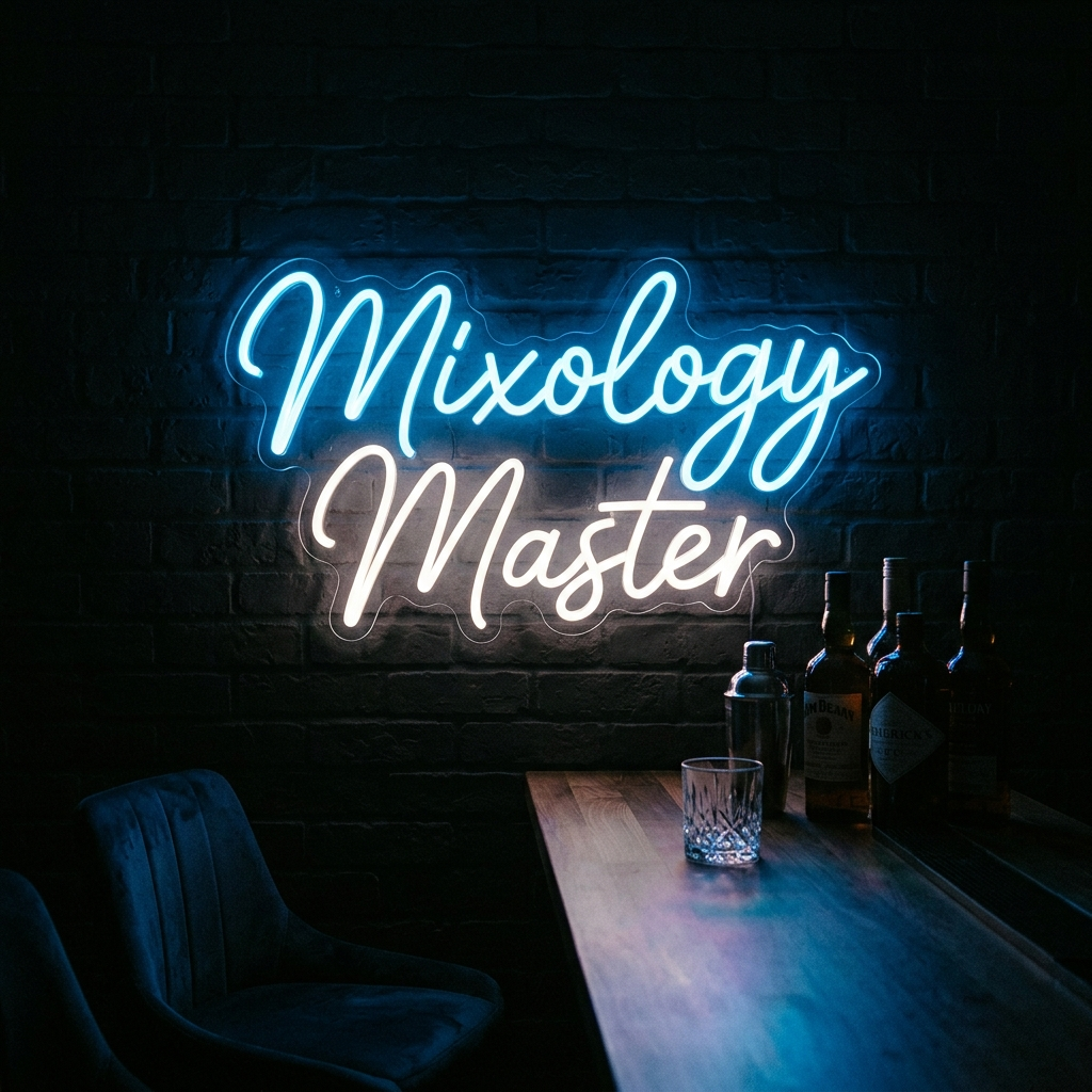 Mixology Master Neon Sign For Home Bar