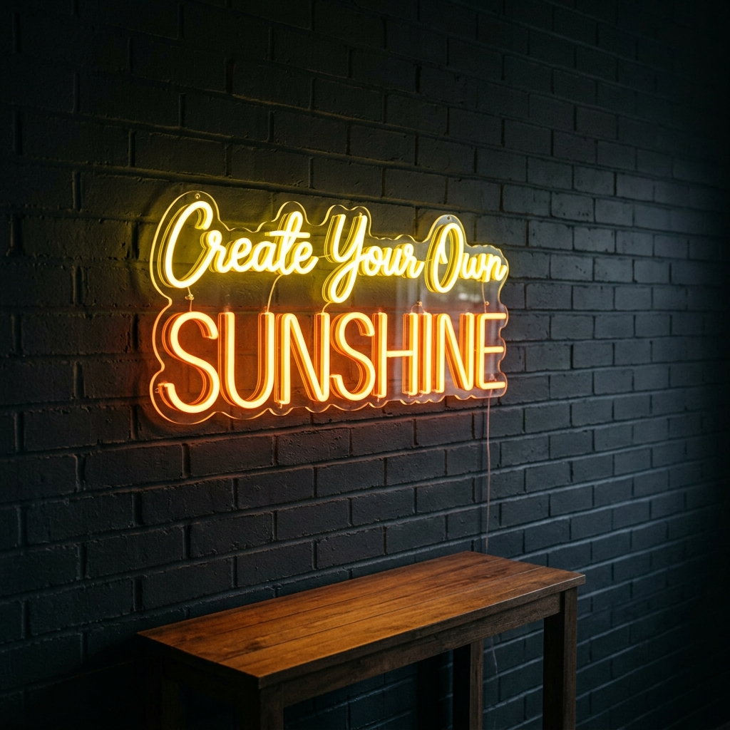 Create Your Own Sunshine Neon Sign For Living Rooms