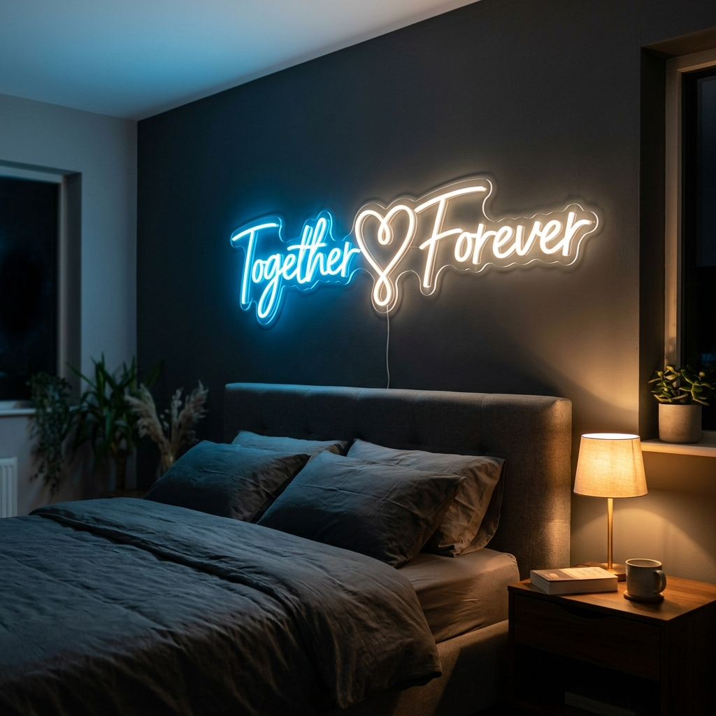 Together Forever Neon Sign For Couples Bedroom