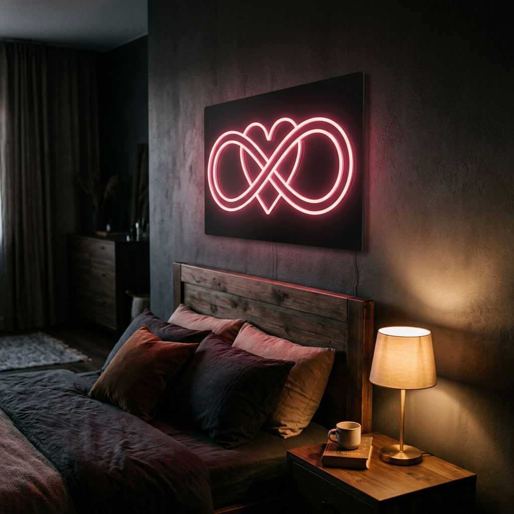 Endless Love Loop Neon Sign For Couples Bedroom Decor