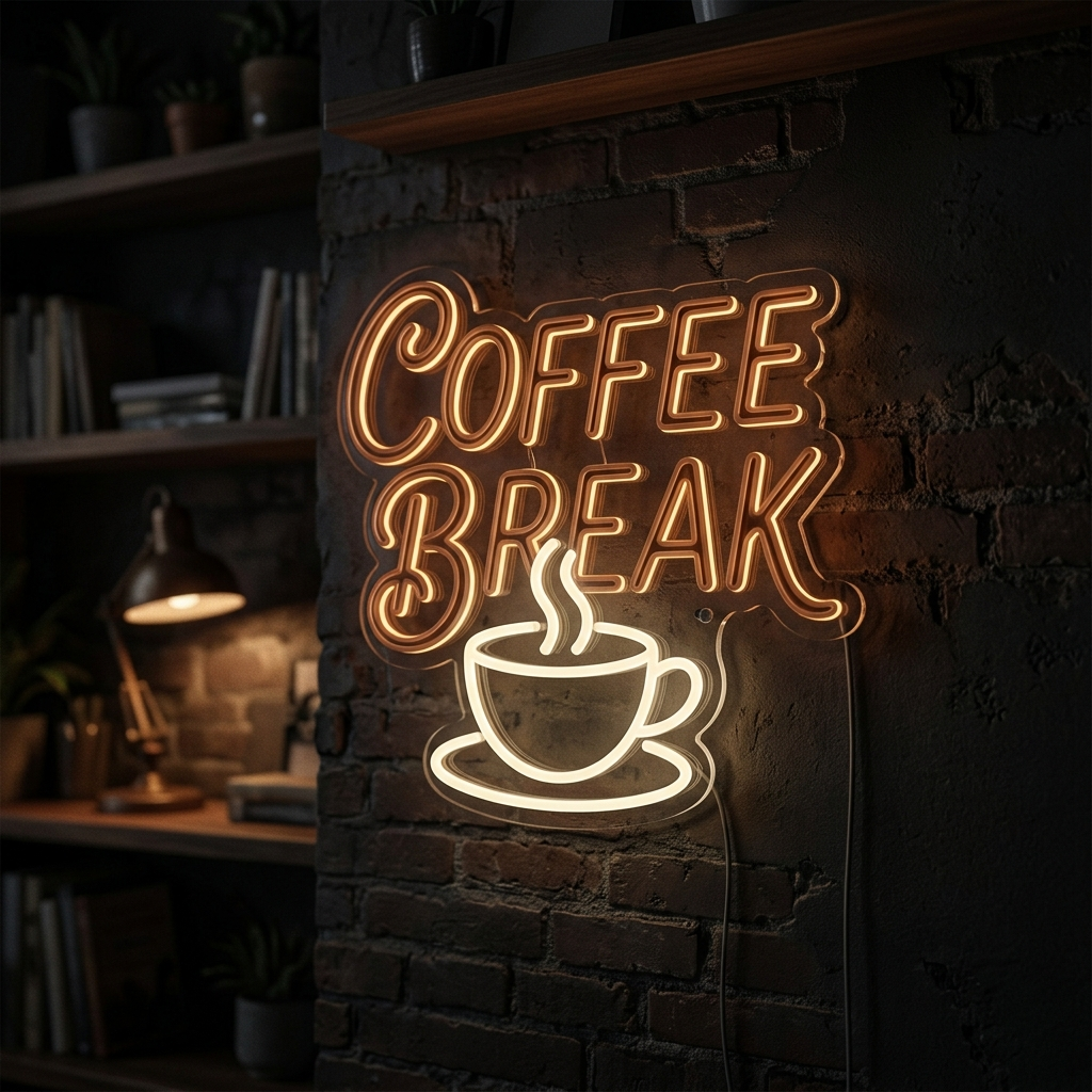 Coffee Break Neon Sign For Office Spaces
