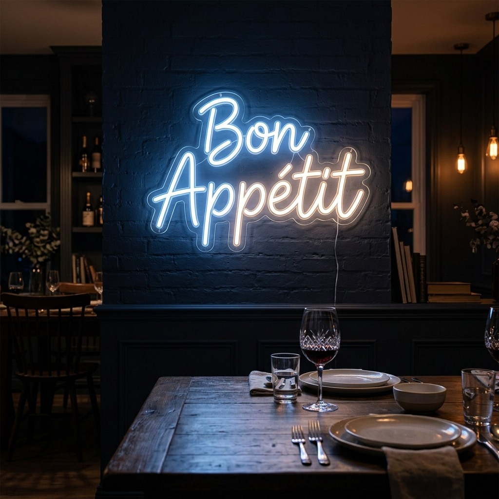 Bon AppéTit Neon Sign For Dining Room Decor