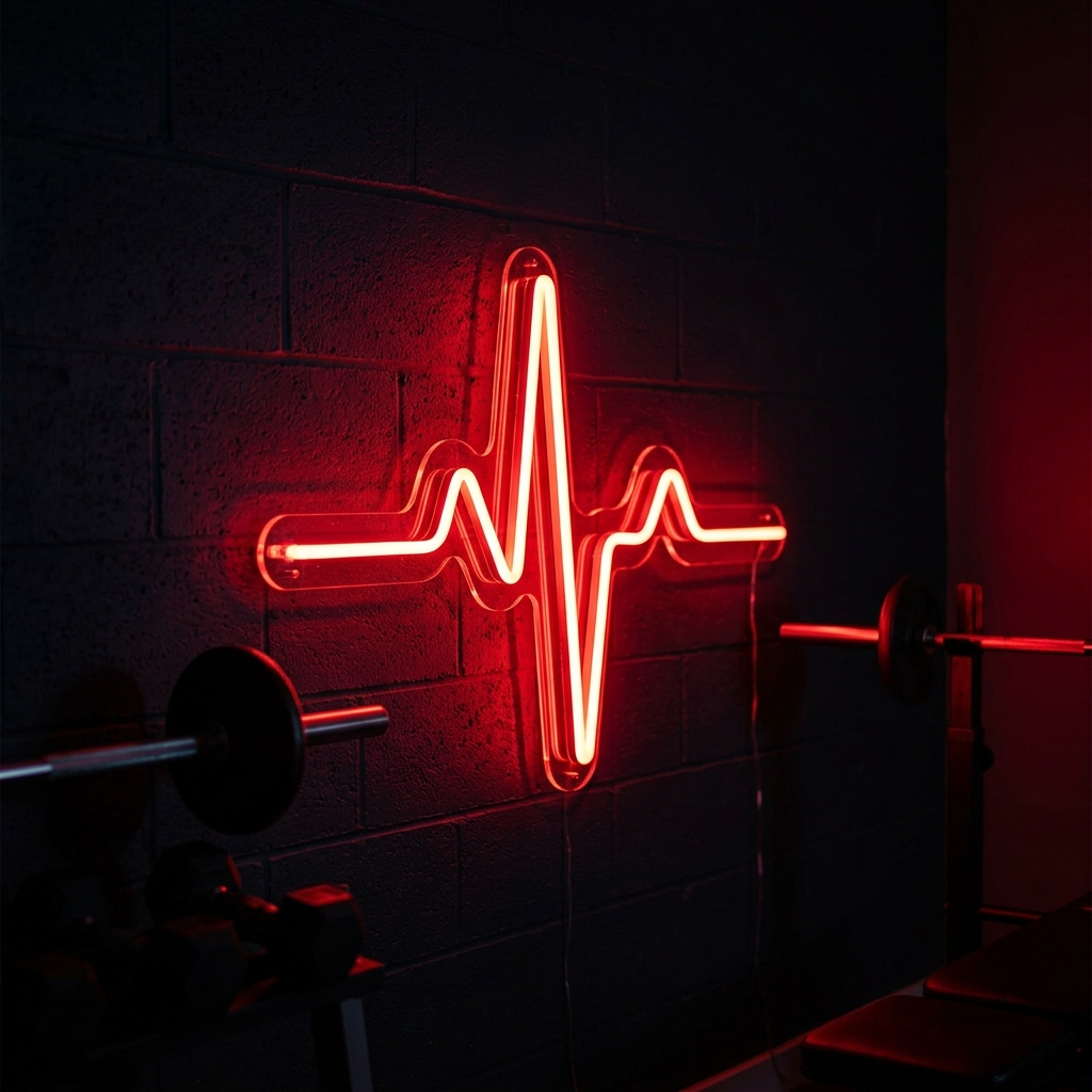 Heartbeat Line Neon Sign For Fitness Motivation
