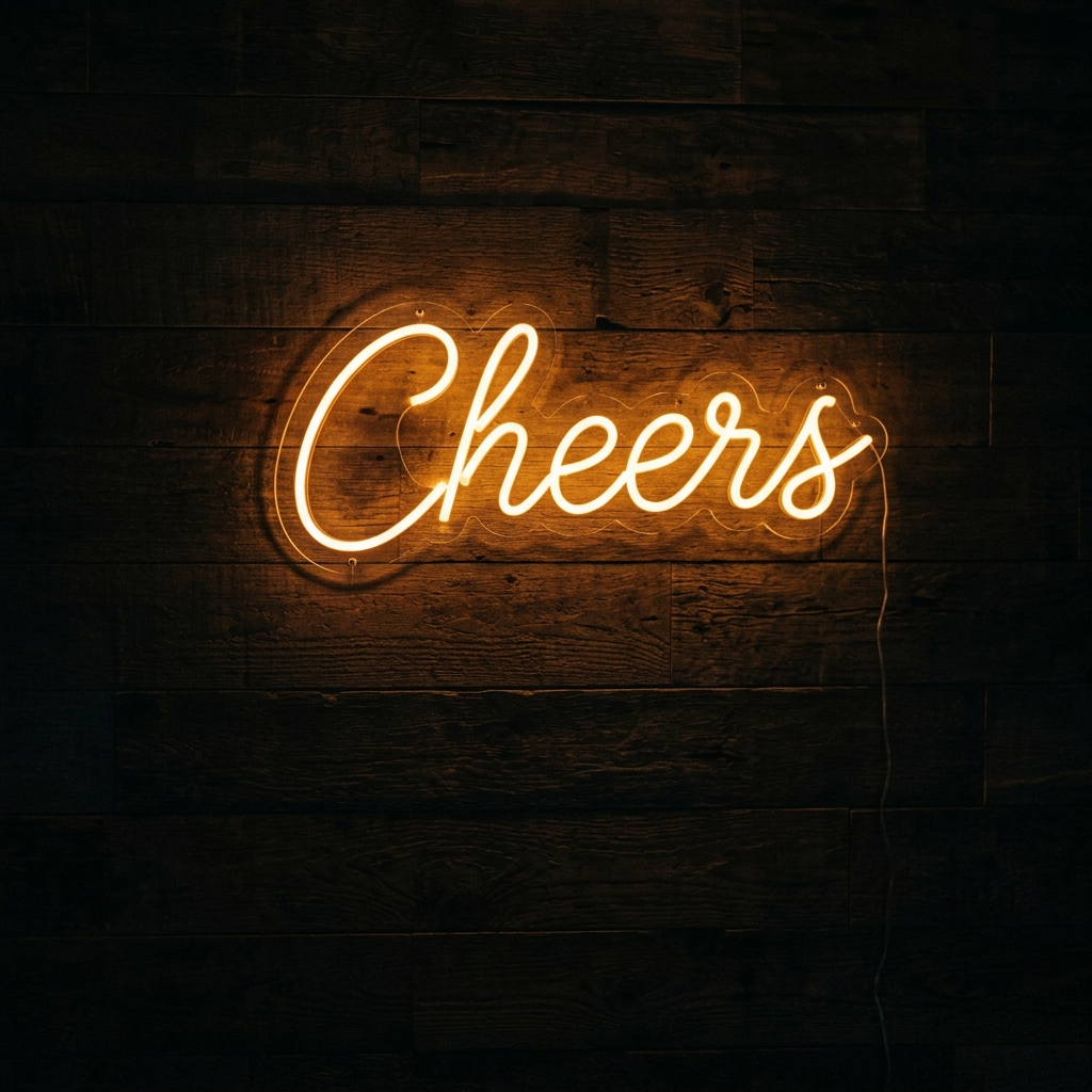 Cheers Neon Sign For Home Bar