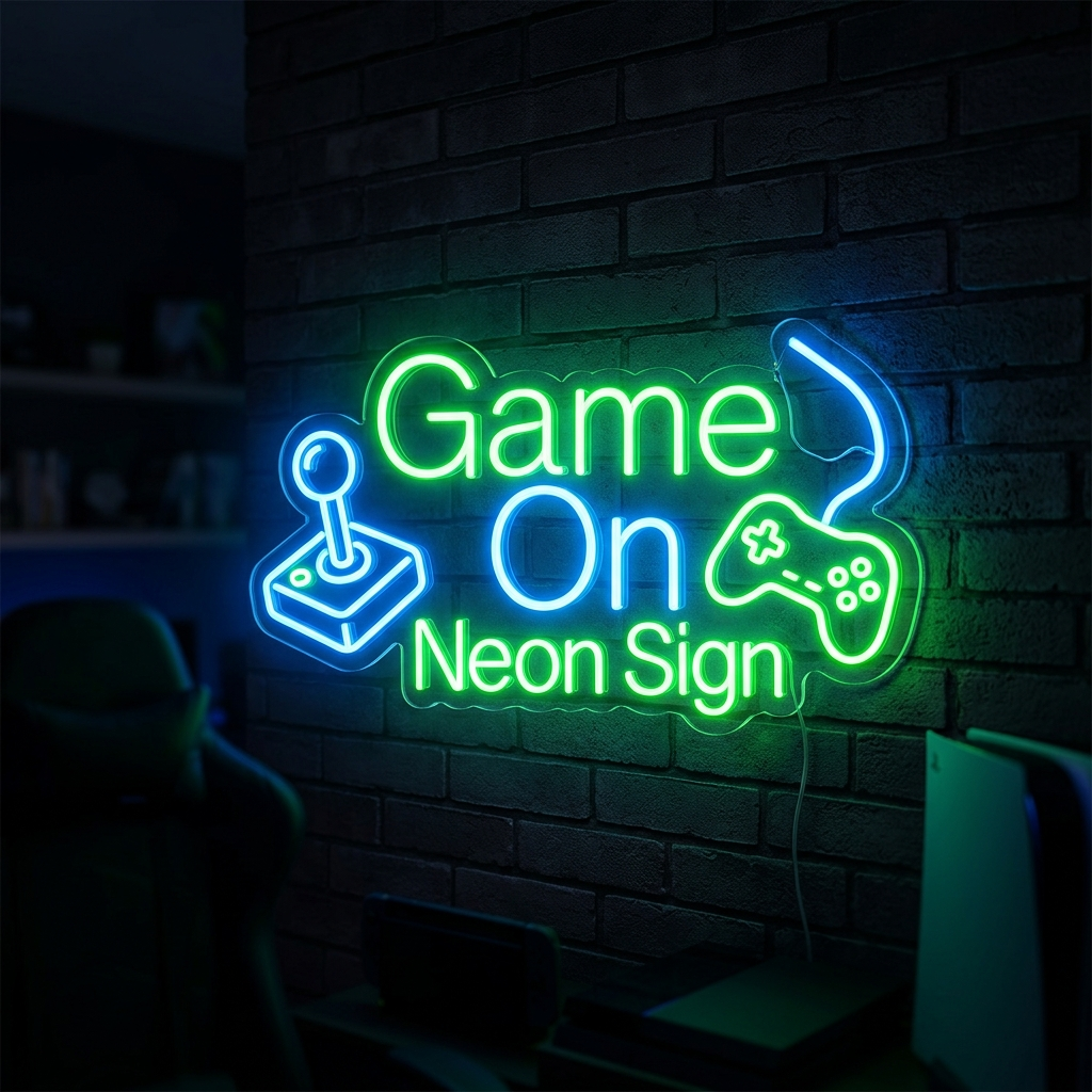 Game On Neon Sign For Your Game Room