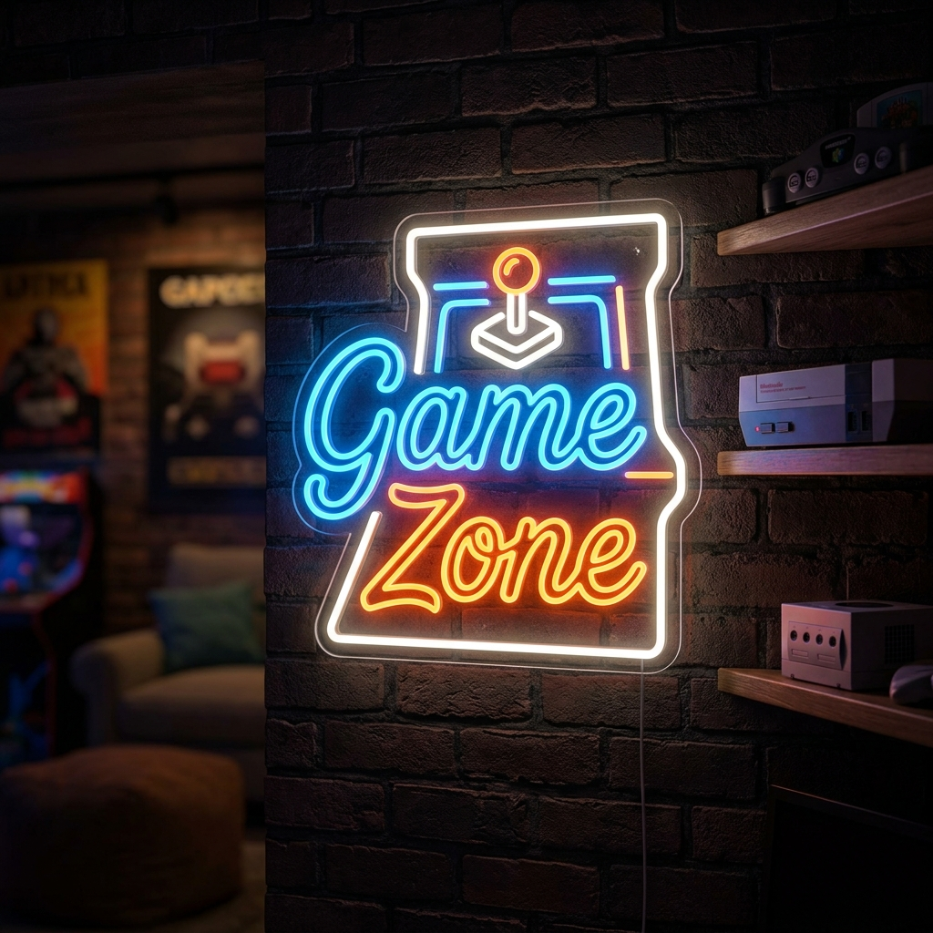 Game Zone Neon Sign For Your Game Room