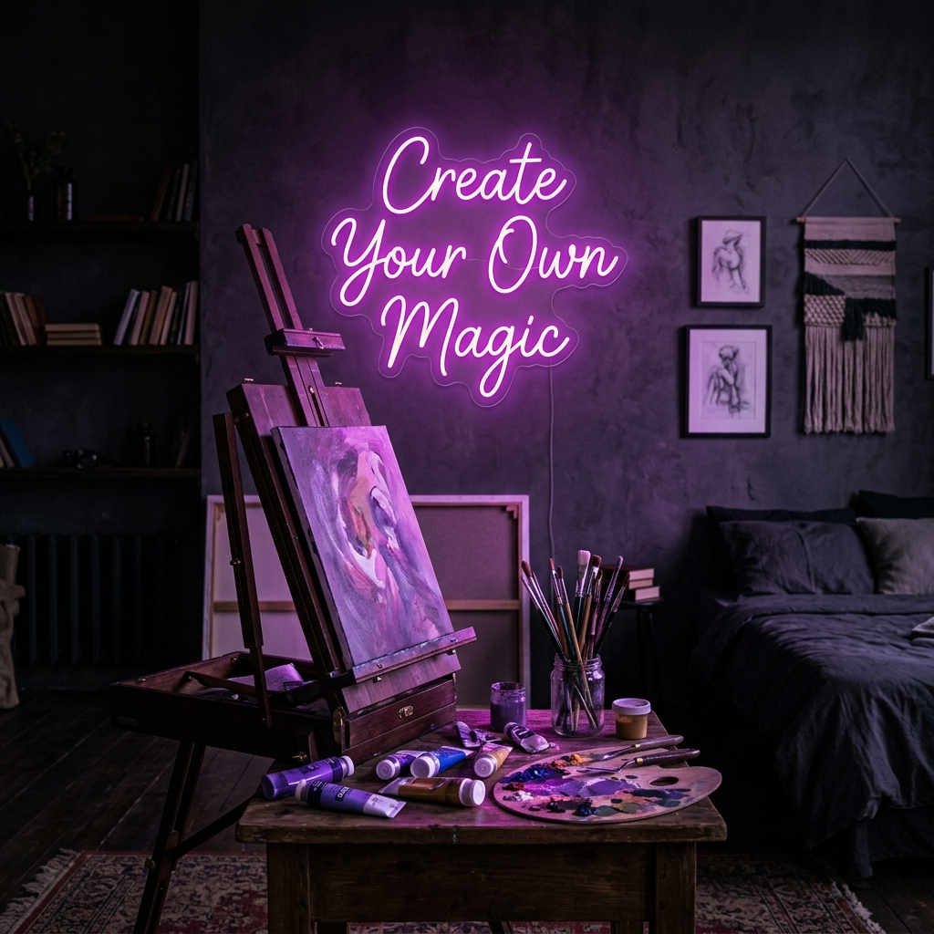 Create Your Own Magic Neon Sign For Bedroom