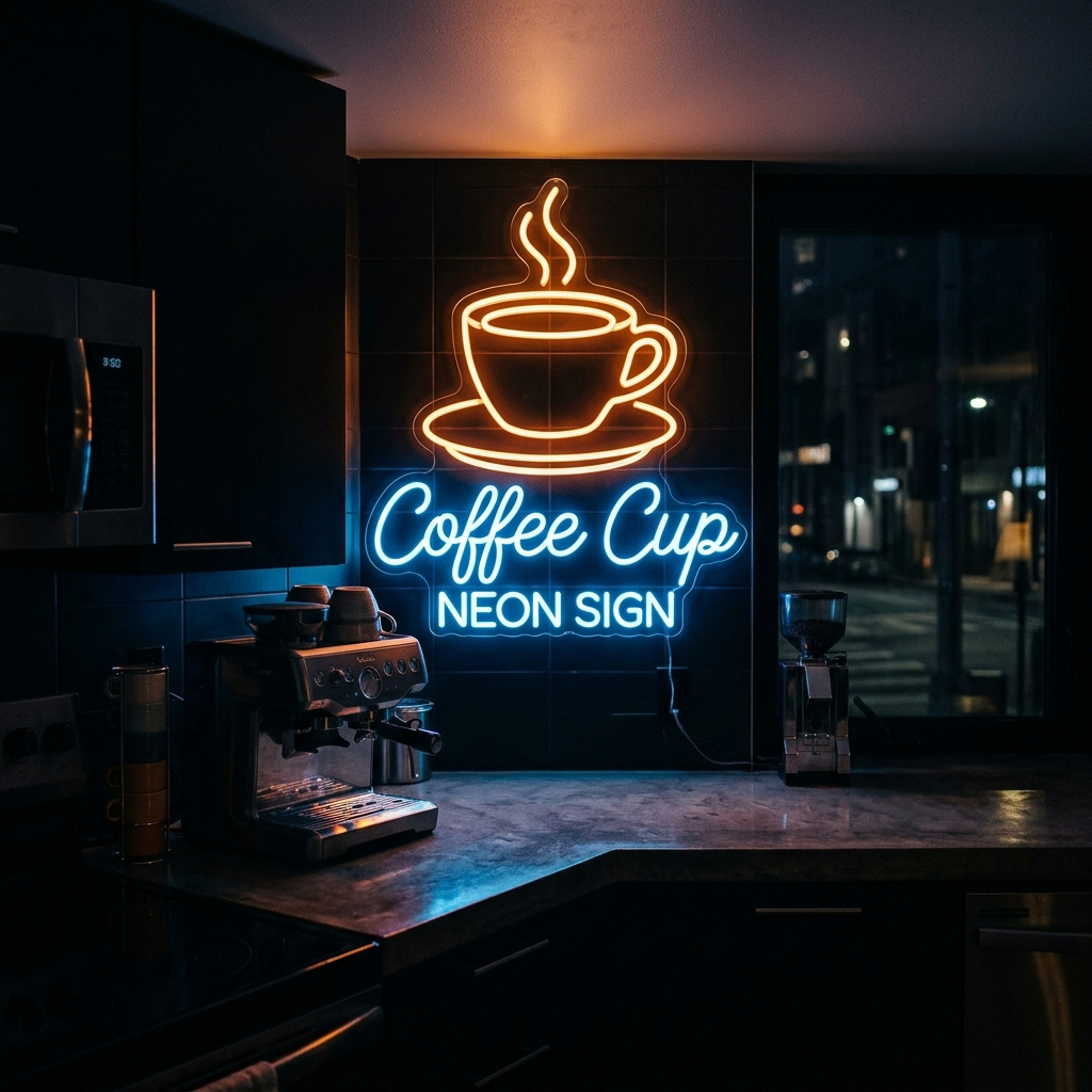Coffee Cup Neon Sign For Coffee Lovers
