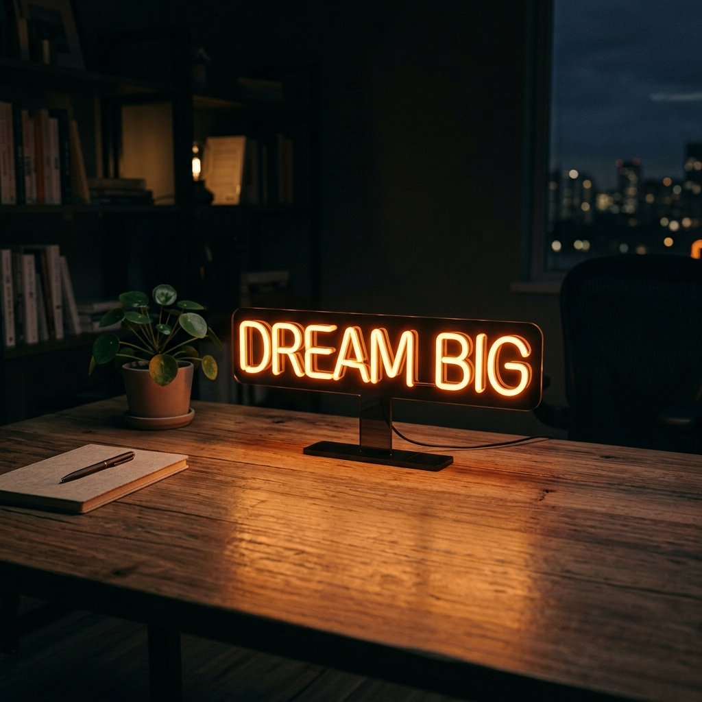Dream Big Mini Neon Sign