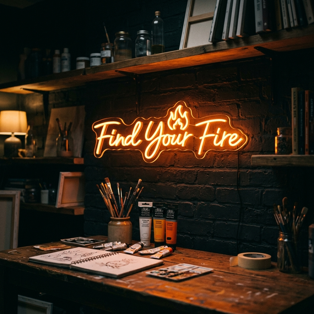 Find Your Fire Mini Neon Sign