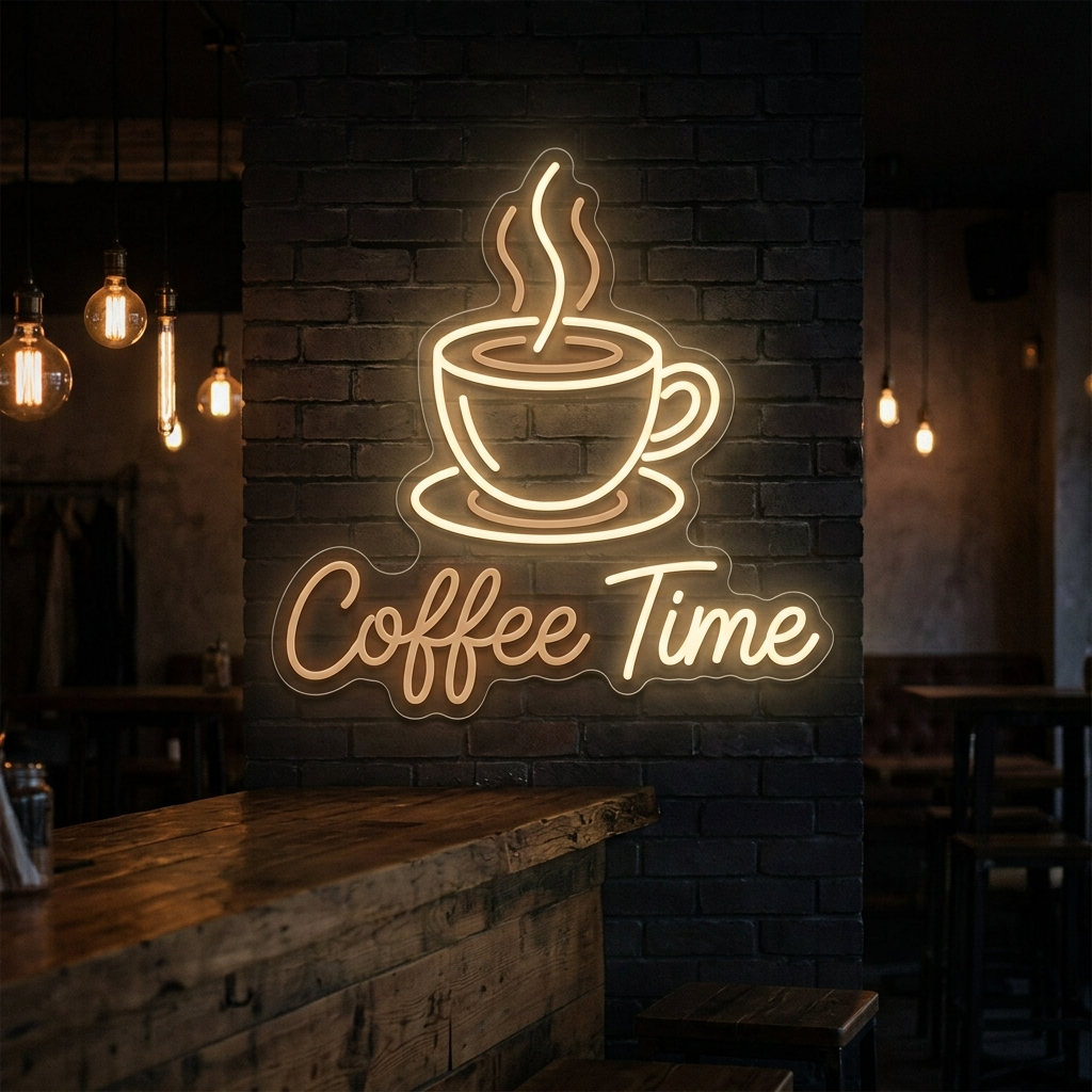 Coffee Cup Neon Sign For Cafe Lovers