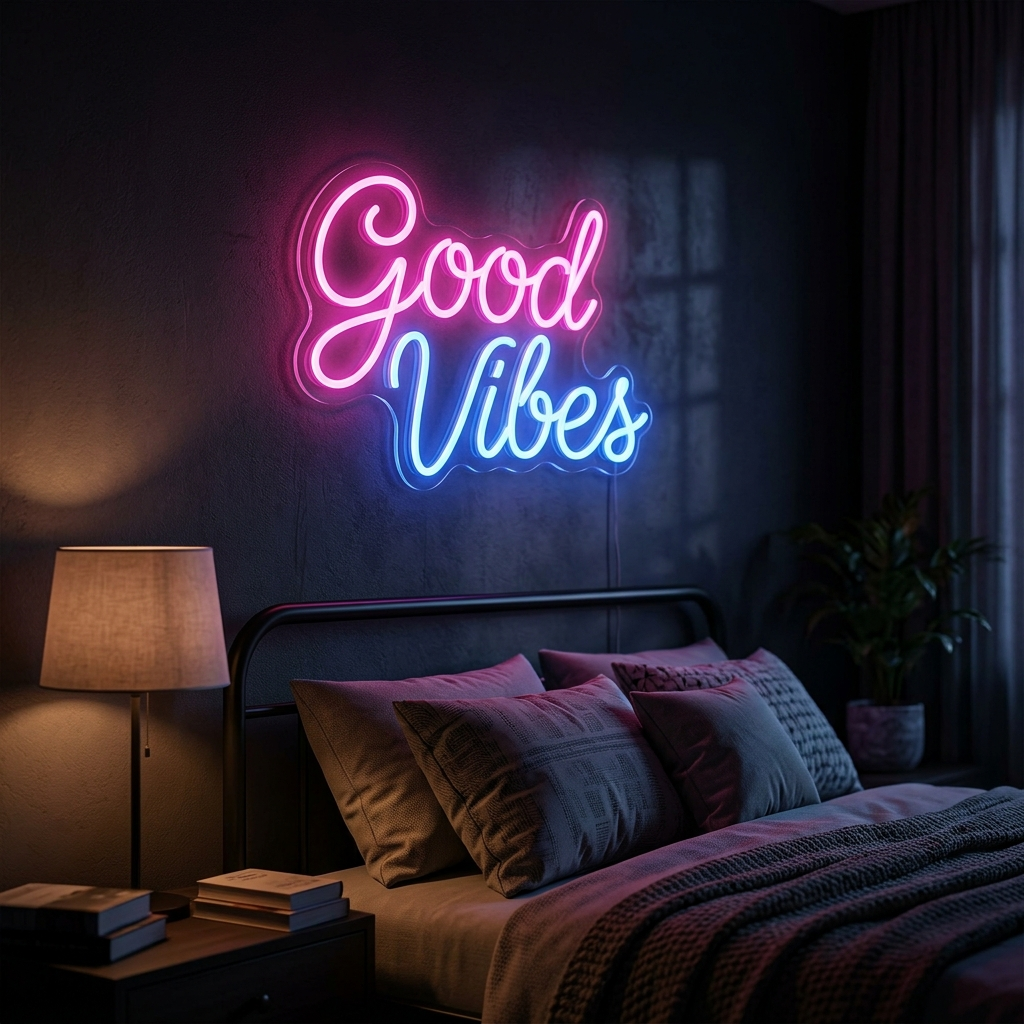 Good Vibes Neon Sign For Positive Energy