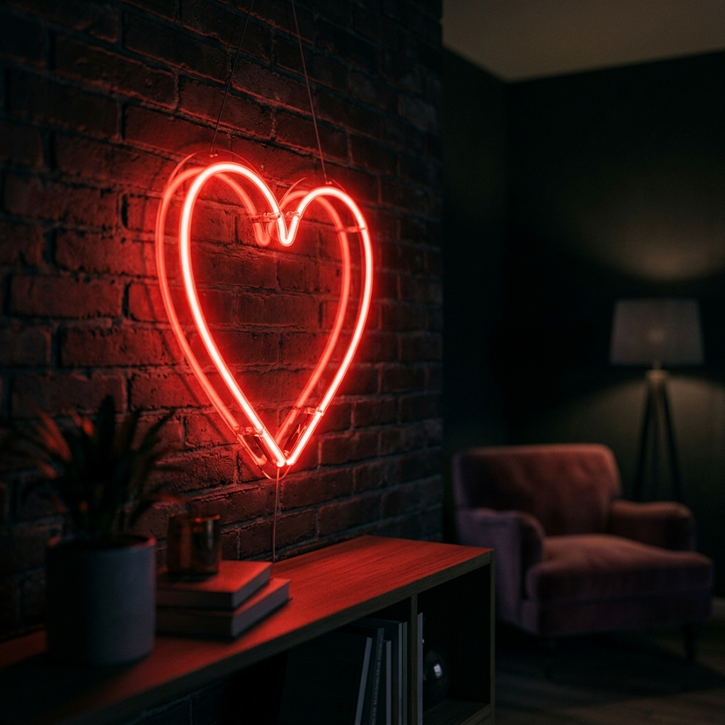Heart Neon Sign For Romantic Decor