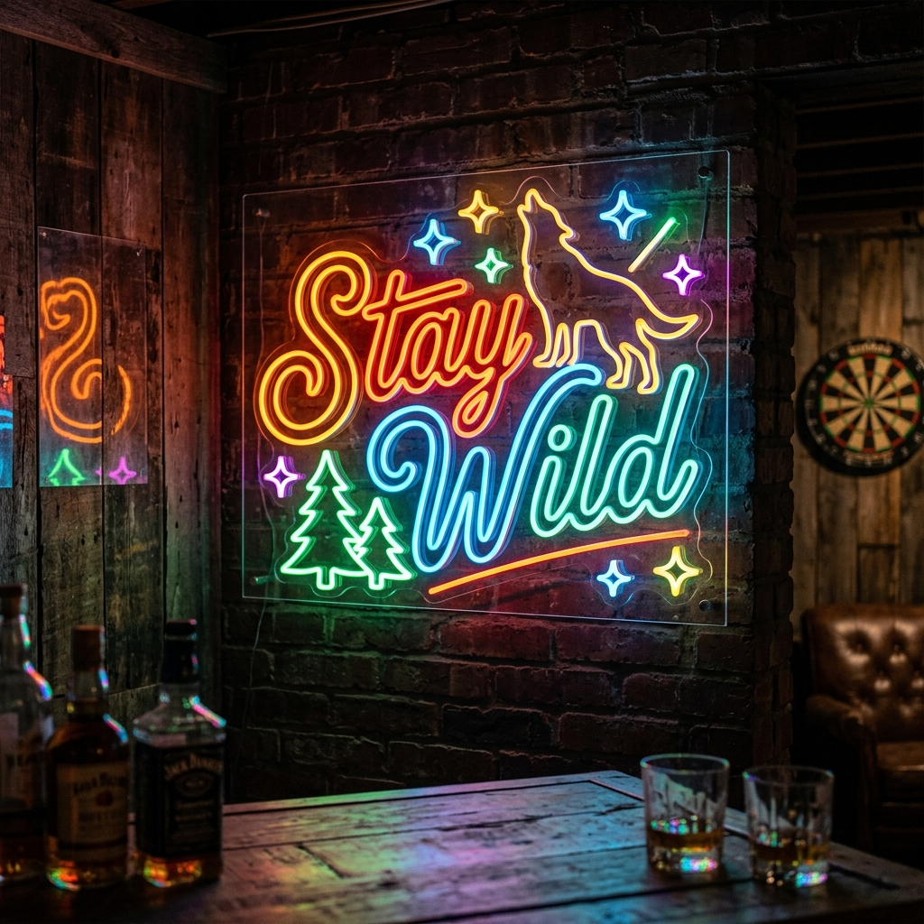 Stay Wild Neon Sign For Trippy Vibes