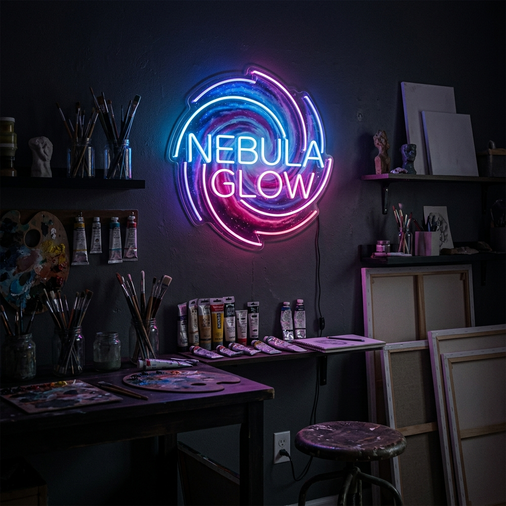 Nebula Glow Neon Sign For Artistic Spaces
