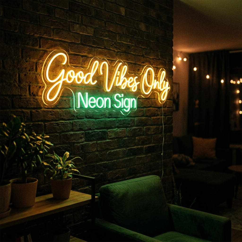 Good Vibes Only Neon Sign For Positive Energy