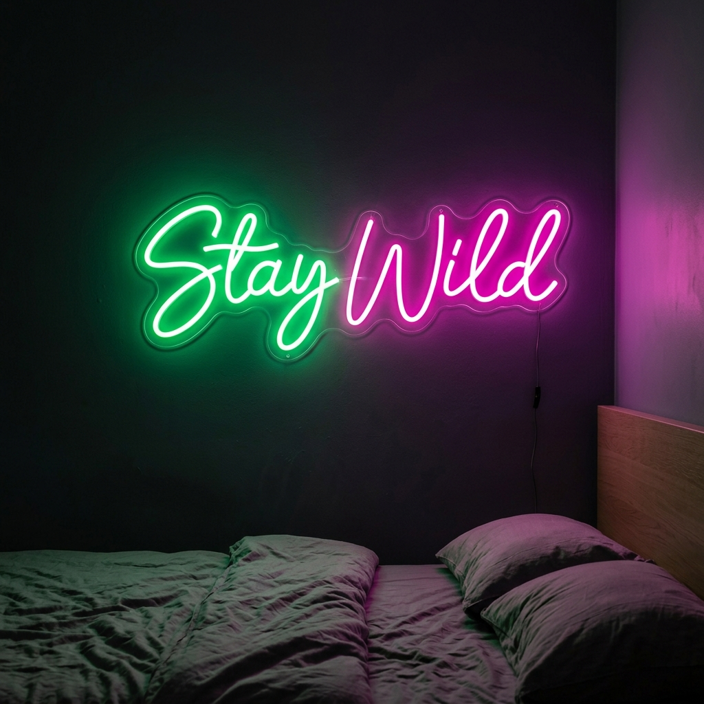 Stay Wild Neon Sign For Home Decor