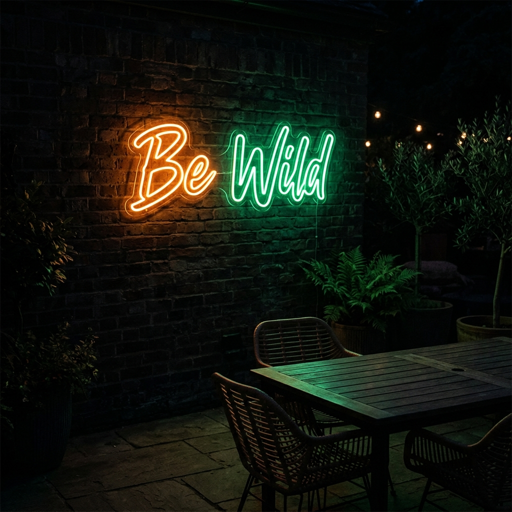 Be Wild Neon Sign For Adventure Lovers