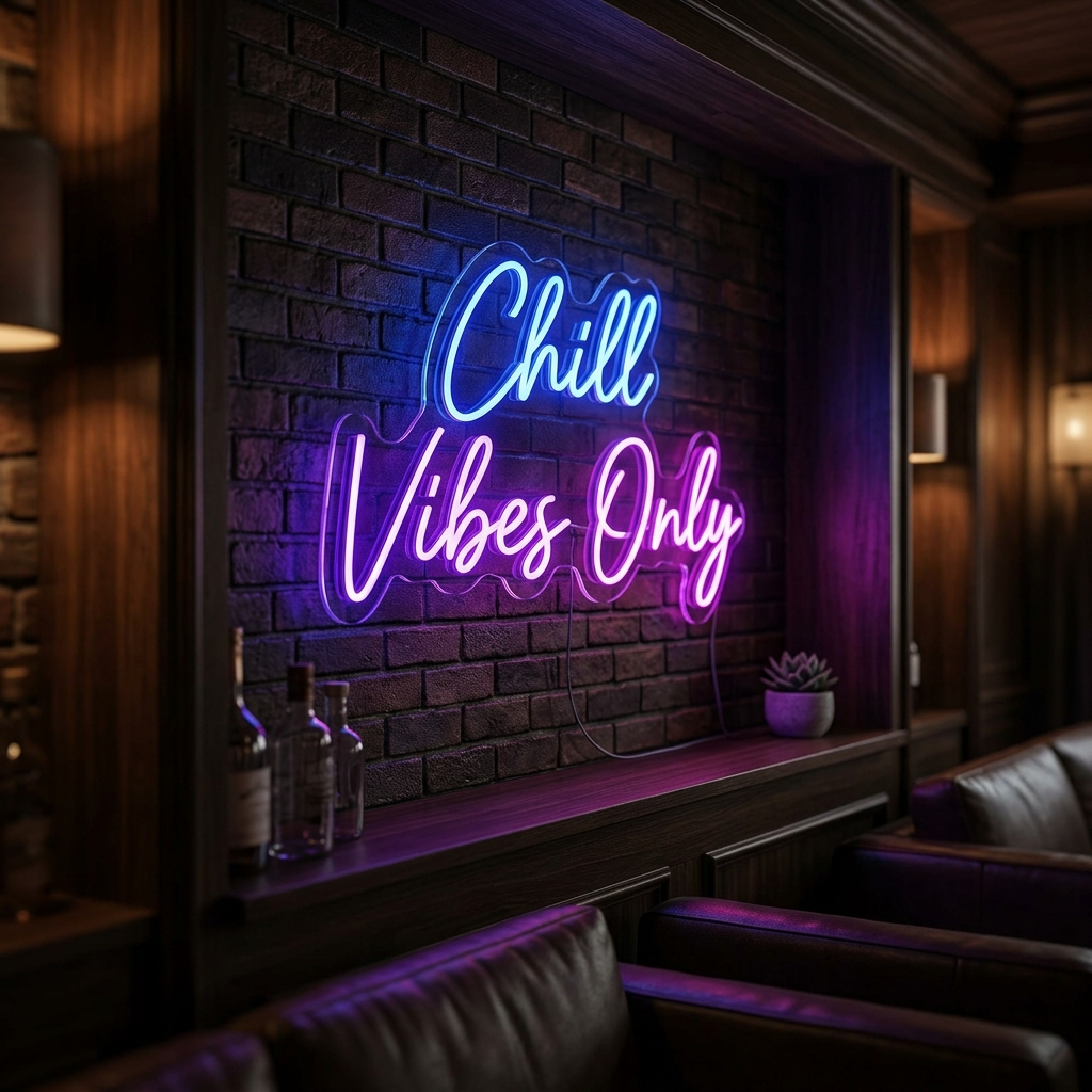 Chill Vibes Only Neon Sign For Relaxing Spaces