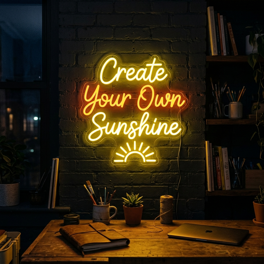 Create Your Own Sunshine Neon Sign For Bright Spaces